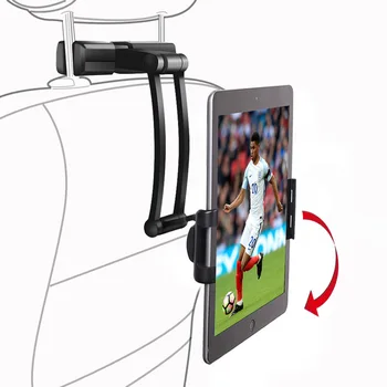 Универсальный Автомобильный Держатель Задней подушки для Планшета iPad 4-13 дюймов, Кронштейн Для Вращения на 360 Градусов, Автомобильное Крепление На Заднем сиденье, Подлокотник для Планшета Soporte