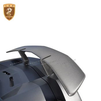 Для Lamboghini Aventador LP750 Обновление Ограниченной серии Задний Спойлер Крыло из Углеродного волокна + FRP lp700 задние крылья Хвост с основанием