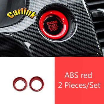 Для Honda FIT JAZZ 2020 2021 аксессуары ABS из Углеродного волокна/Черный/Красный/Матовый автомобильный старт с одной кнопкой круглая рамка декоративная rin