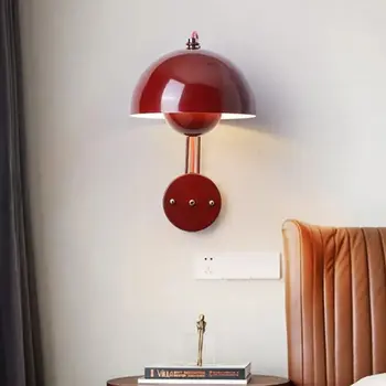 Современный светодиодный настенный светильник Со штекерным Грибовидным Выключателем, Светильники-Бра Для спальни Рядом с гостиной, Настенный светильник для кабинета, Украшение дома