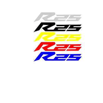 Наклейки для мотоциклов, эмблемы, наклейка для YAMAHA R25, логотип R 25, пара