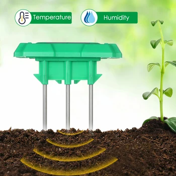 Приложение BT Контролирует температуру почвы, датчик влажности, измеритель орошения, почвенный термометр, датчик влажности, работает с умным таймером подачи воды
