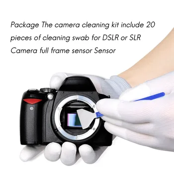 20 Штук Чистящей палочки для сенсорных камер DSLR или SLR Digital Camera Sensorc для Полнокадрового датчика CMOS Шириной 24 мм