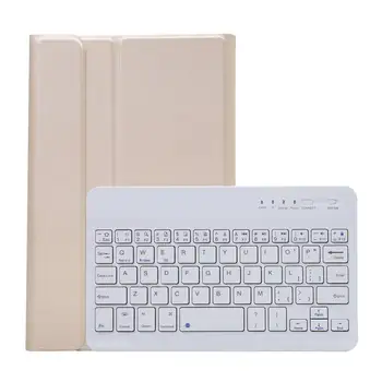 Чехол из искусственной кожи + клавиатура для Tab A7 Lite 8,7 Дюймов T220/T225, откидной чехол-подставка с беспроводной клавиатурой (B)