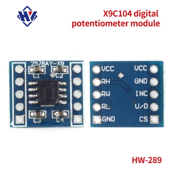 Модуль цифрового потенциометра X9C104 100 Цифровая схема регулировки баланса моста для модуля платы электроники Arduino