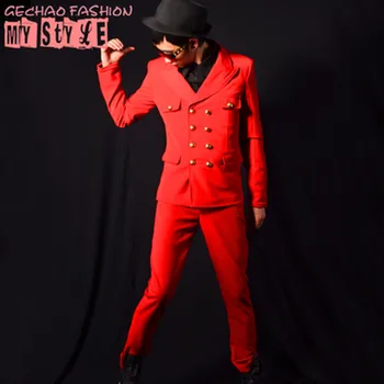 Певица ночного клуба в Британском Стиле DSDJ, современный модный повседневный костюм для губ, Весенне-осенняя мужская популярная одежда для выступлений