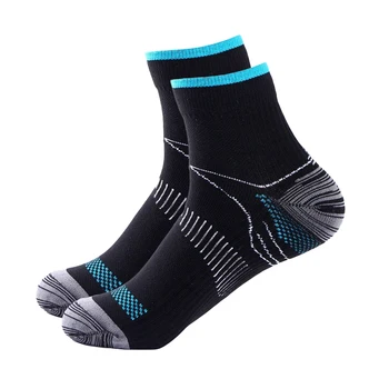 Компрессионные носки для подошвенной фасции, компрессионные носки, впитывающие пот, дезодорант, дышащие спортивные носки под давлением