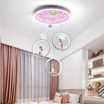 Декор комнаты, светодиодная художественная люстра, подвесной светильник, детская столовая в скандинавском стиле, подвесной светильник для гостиной