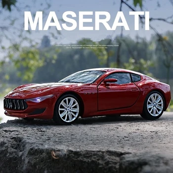 1:32 Maserati Alfieri Coupe Модель спортивного автомобиля из сплава, Отлитая под давлением Металлическая Модель Автомобиля, Имитация Звука и света, Детская Игрушка в Подарок