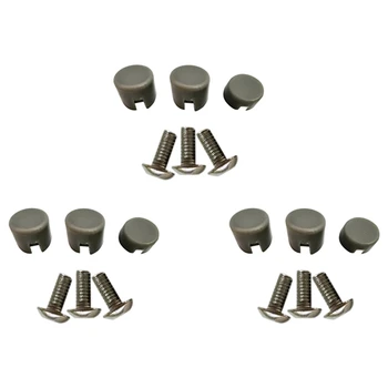 3 Комплекта Деталей для электрического скутера XIAOMI M365, Заднее Крыло, Брызговик, Резиновый Колпачок, Крышка С Винтовой заглушкой (серый)