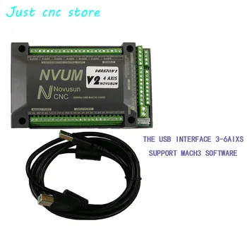 NVUM CNC MACH3 4-осевой контроллер USB-порт шаговый двигатель карта управления движением гравировальный станок регулятор скорости постоянного тока 200 кГц