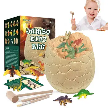 Набор для раскопок динозавров, яйцо динозавра, Пасхальная археология, наука, стволовые игрушки, ремесла, подарки для мальчиков и девочек в возрасте от 3 до 12 лет