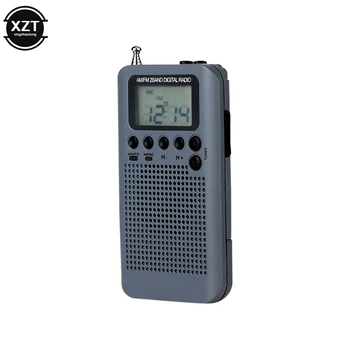 Карманное AM FM-радио HRD-104 с 40-мм динамиком с музыкальным 1,3-дюймовым ЖК-цифровым дисплеем Приятные принадлежности для инструментов