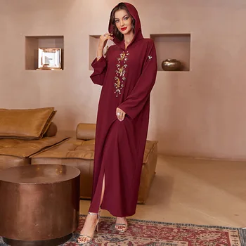 Eid Mubarak Djellaba Femme Abaya Дубай Ислам Мусульманские Длинные Арабские Вечерние Платья для Женщин Кафтан Marocain Kaftan Robes De Soiree