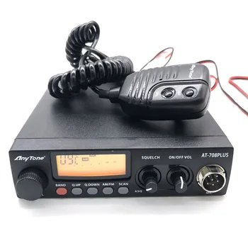 Anytone AT-708 Plus CB Радио 24,265-29,655 МГц AM FM 27 МГц Мобильная радиостанция Коммуникатор 8 Вт 11 Метровое Радио