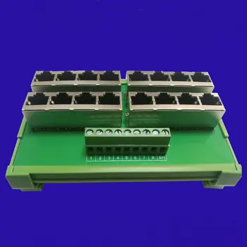 Терминальный модуль сетевого порта RJ45 с 16-портовым соединением RS485 CAN MODBUS Bus Serial Hub