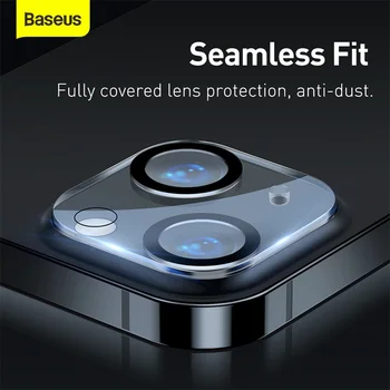 Защитная пленка для объектива задней камеры Baseus для iPhone 13 14 Pro Max Plus из закаленного стекла, Защитная пленка для объектива iPhone 2шт