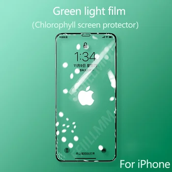 Зеленая Светящаяся Защитная пленка Для iPhone XS Max X XR, Зеленое Светящееся Закаленное Стекло Для iPhone11 Pro Max, Хлорофилловые Защитные пленки для экрана