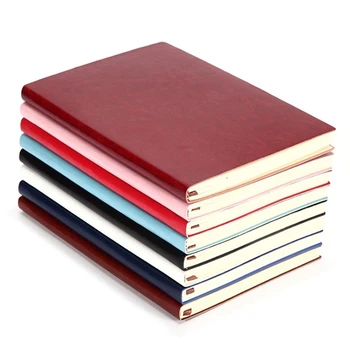 5X6 Цветов в случайной мягкой обложке из искусственной кожи, записная книжка для записей, дневник на 100 страниц с подкладкой