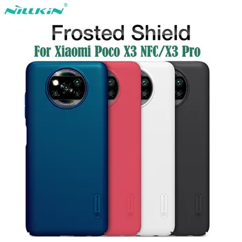 Для Xiaomi Poco X3 NFC Чехол Poco X3 Pro Чехол Nillkin Frosted Shield Чехол Жесткий Защитный Чехол Для ПК Задняя Крышка Для Xiaomi Poco X3 nfc