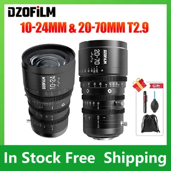 DZOFilm Linglung DZOFilm DZO 10-24 мм 20-70 мм T2.9 MFT Парфокальный Кинообъектив для камеры Micro Four Thirds Сохраняет фокусировку