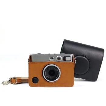 Ретро Сумка для фотоаппарата Fujifilm Instax Mini EVO с Плечевым ремнем, чехол из искусственной кожи, Защитный чехол для фотоаппарата, сумка через плечо
