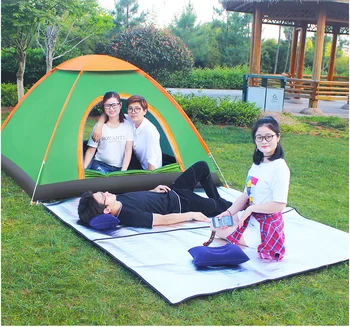 Непромокаемая полностью автоматическая утолщенная солнцезащитная палатка для кемпинга на открытом воздухе