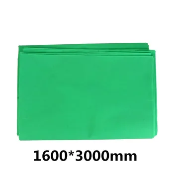 Фон для фотосъемки Фон нетканый однотонный Профессиональный 160 см x 300 см Зеленая фоновая ткань Реквизит для фото-видеосъемки