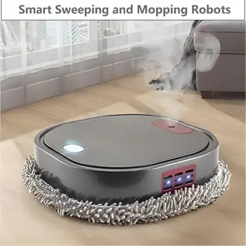 Умный Электрический Робот-Подметальщик-Пылесос для дома Робот для сухой И Влажной Уборки Бытовой Техники С Увлажняющим Спреем UV Smart mop Robot