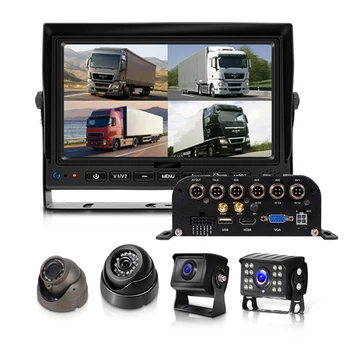 4-канальная камера автопарка, Автомобильная камера 4CH 1080P WIFI GPS 3G 4G HDD MDVR, комплект мобильной видеорегистраторной системы, камера-рекордер сбоку, школьный автобус