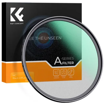 K & F Concept Nano-A 1/4 1/8 Черный Рассеивающий фильтр для тумана HD Водонепроницаемый Для Объектива камеры 49/52/55/58/62/67/72/77/82 мм С покрытием