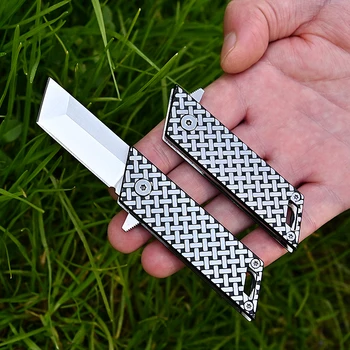 Мини-карманный нож из нержавеющей стали, брелок для ключей, Складной нож, Резак для распаковки, Инструмент для выживания на открытом воздухе EDC, подарок для мужчин