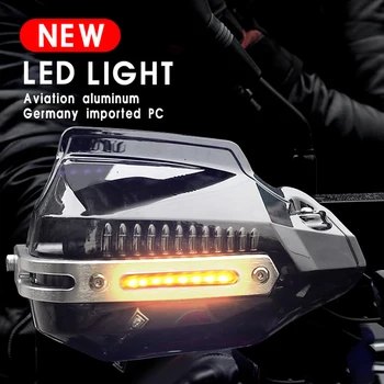 Цевье Защита рук Мотоцикла Светодиодные фонари Протектор для Kawasaki Zx9R Vulcan 900 Classic Для Yamaha Drag Star 1100 Xjr 400