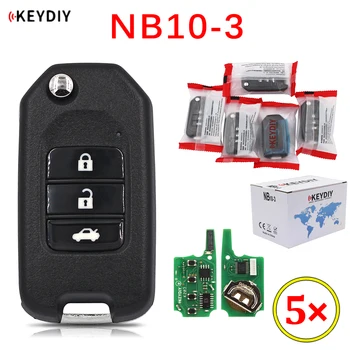 5 шт./лот, 3 кнопки многофункционального пульта дистанционного управления KEYDIY серии NB10-3 NB для KD900 URG200 KD-X2, все функции в одном