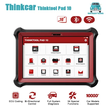 2023 Горячий Thinkcar ThinkTool Pad 10 Инструмент автоматической диагностики высокого класса Thinktool Master OE level obdII scanning pad 10 с thinkdiag
