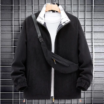 Брендовая дизайнерская мужская куртка Весна 2023, высококачественный вельветовый тренч, уличная бейсбольная куртка в стиле хип-хоп, мужская одежда