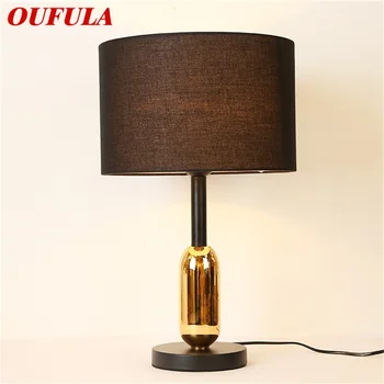 Настольные лампы OUFULA Современного простого дизайна, настольные лампы из светодиодной ткани, Декоративные для дома