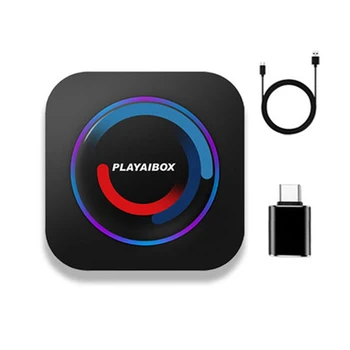 Carplay Ai Box Система Android 10 Встроенный GPS Подключи и играй 4G Lte Двойной Bluetooth для