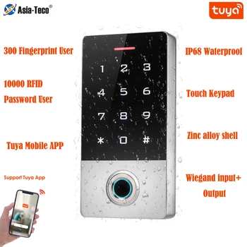Водонепроницаемая система контроля доступа по отпечаткам пальцев IP68, WiFi, приложение Tuya, умный Дверной замок, сенсорная клавиатура с паролем, контроллер доступа