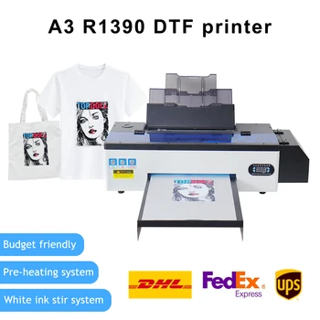 DTF Принтер ПЭТ-пленки с прямой теплопередачей DTF Для печати на текстильной ткани A3 Принтер пленки С прямой теплопередачей DTF Для Печати на футболках