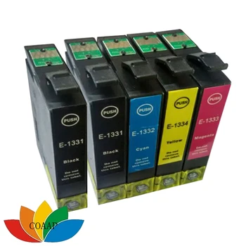 5 упаковок Совместимого чернильного картриджа EPSON 133 T133 для принтера epson Workforce 320 325 435 525 TX120