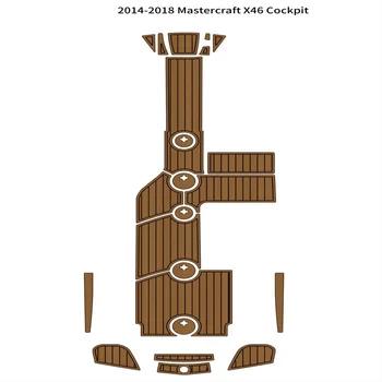 2014-2018 Mastercraft X46, коврик для кокпита, лодка, Пенопласт EVA, коврик для пола из искусственного тика