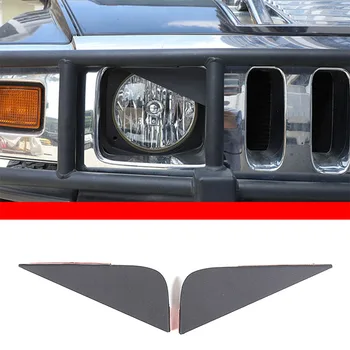 Для Hummer H2 2003-2009, Черная автомобильная фара из углеродистой Стали, Сердитые Глаза, Крышка Фары, автомобильные Аксессуары