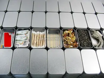 Бесплатная доставка + Оптовая продажа обычная серебряная жестяная коробка, прямоугольная визитная карточка для чайных конфет usb storage box case, 200 шт./лот