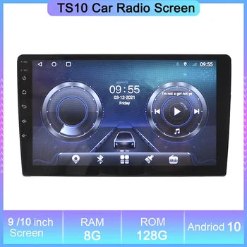 TS10 Android 10 Автомобильный Мультимедийный Универсальный Авторадио 8G128G Восьмиядерный DSP QLED С 9-Дюймовым 10-Дюймовым Экраном Carplay Radio