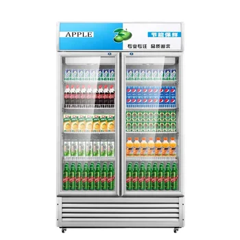 Замораживатель Взрыва холодильников адвокатского сословия Для Продажи Французский Холодильник Двойной Двери Холодного напитка Супермаркета Глубины Комода Умный Умный