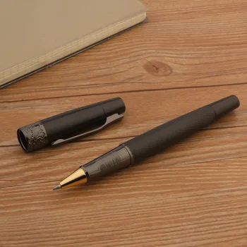 Черная Шариковая ручка Samurai Roller Металлический Пистолет Серая Ретро бахрома Канцелярские принадлежности Офисные Школьные принадлежности Подарочная ручка для Письма