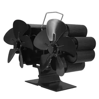 Каминный Вентилятор С Тепловым Приводом, Термоэлектрический вентилятор с 10 Лопастями, Обеспечивающий Циркуляцию Теплого воздуха, Эффективно Экономящий энергию Для сжигания дров/бревен