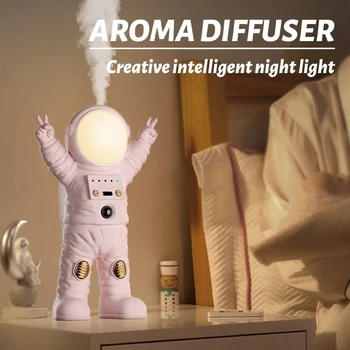 Новый ароматический диффузор Astronaut, ультразвуковой ароматический масляный диффузор, ароматерапевтический освежитель воздуха со светодиодной подсветкой