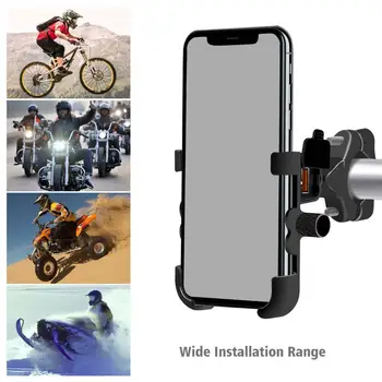 Водонепроницаемый металлический кронштейн для крепления телефона на мотоцикле, быстрое зарядное устройство QC 3.0 USB, аксессуары для электроники мотоциклов